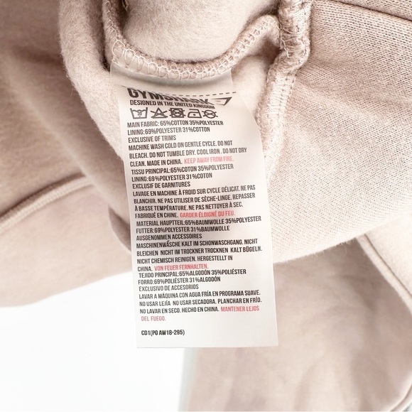 NWT Gymshark Legacy Fitness Crop Zip Hoodie Size XL - Picture 6 of 7